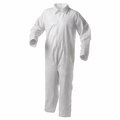 Kleenguard A35 Liquid and Particle Protection Coveralls, Zipper Front, Large, White, 25PK 38918